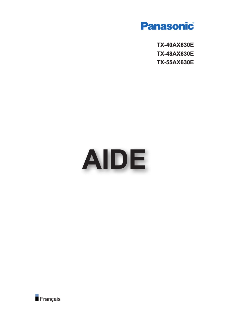 Imagen de la primera página del manual del dispositivo TX-48AX630E