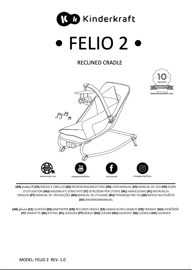 Página 1 del manual Manual de usuario Kinderkraft Felio 2