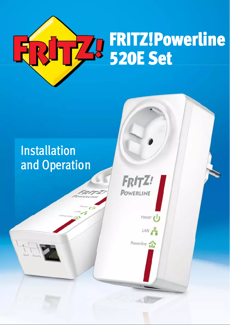 Image de la première page du manuel de l'appareil FRITZ!Powerline 520E