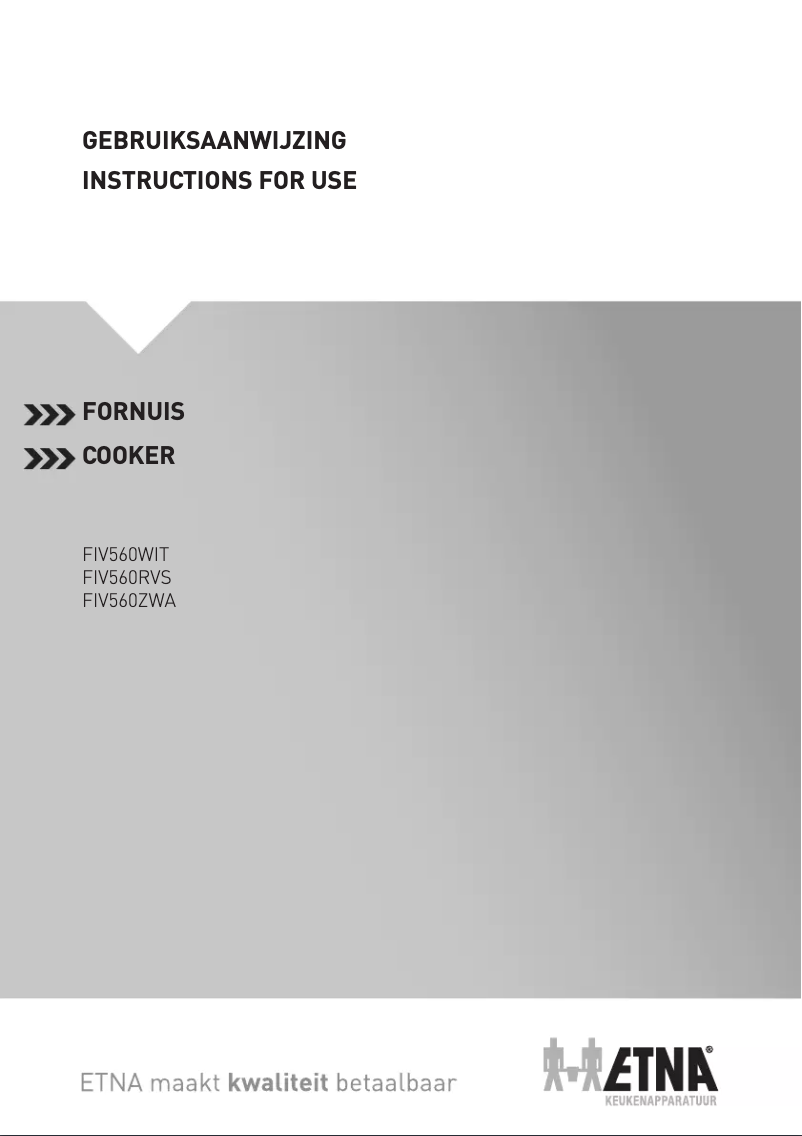 Page 1 de la notice Manuel utilisateur Etna FIV560RVS