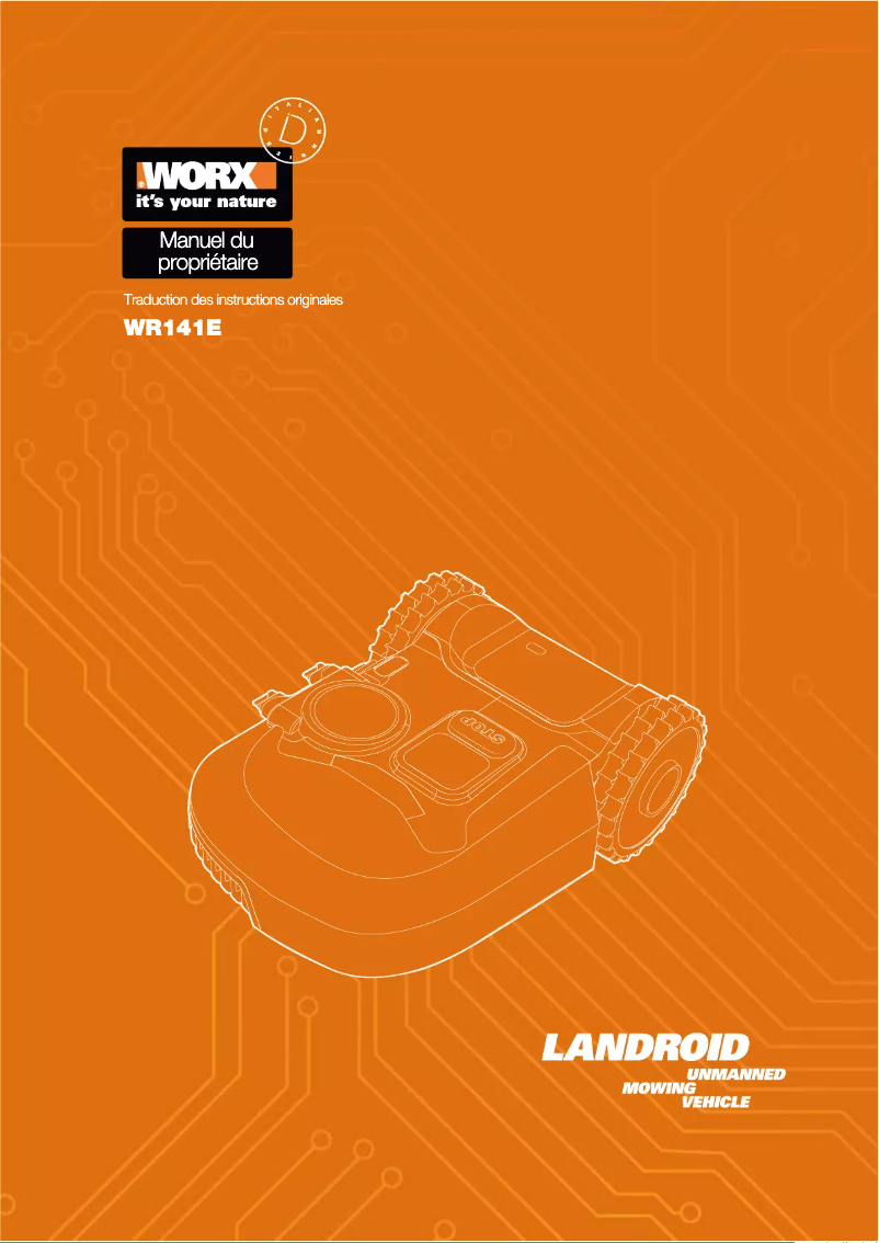 Page n°1 - Manuel utilisateur Worx Landroid M500 WR141E