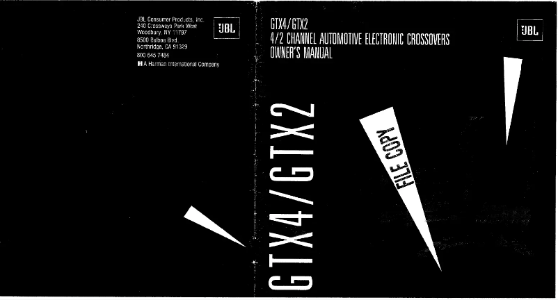 Image de la première page du manuel de l'appareil GTX4