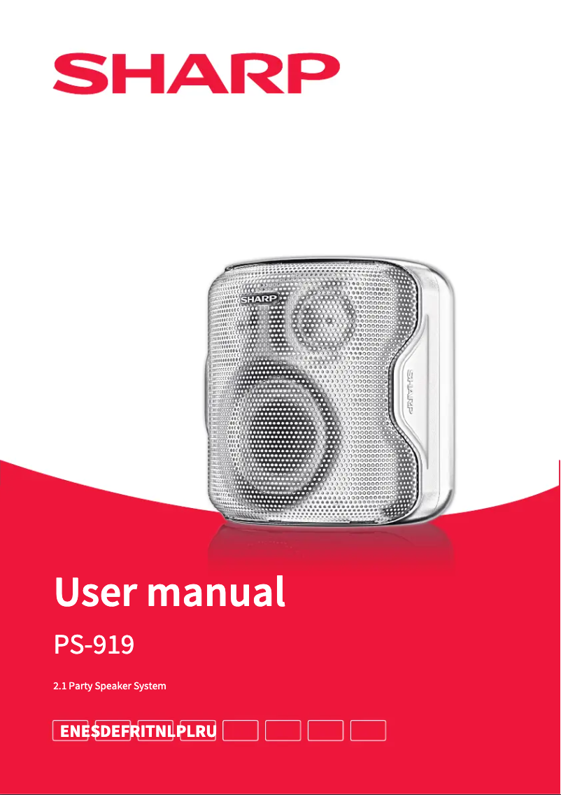 Page 1 de la notice Manuel utilisateur Sharp PS-919