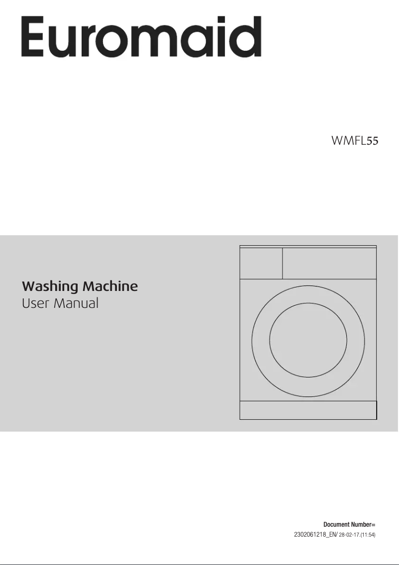 Page 1 de la notice Manuel utilisateur Euromaid WMFL55
