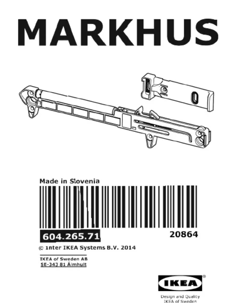 Imagen de la primera página del manual del dispositivo MARKHUS 604.265.71