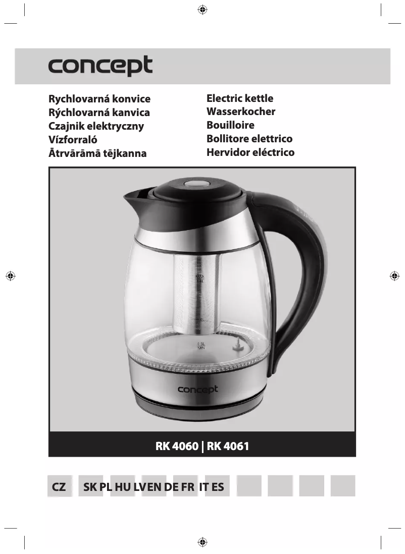 Page 1 de la notice Manuel utilisateur Concept RK 4060