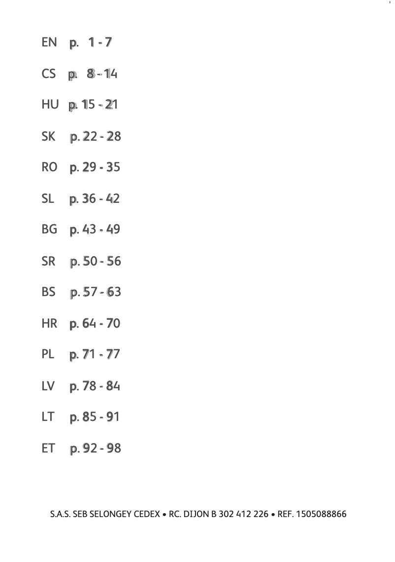 Page 1 de la notice Manuel utilisateur Tefal ActiFry FZ7060