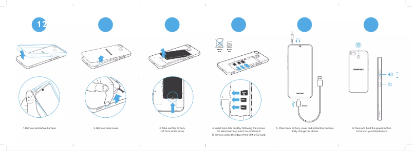 Page 1 de la notice Mode d'emploi Fairphone 3