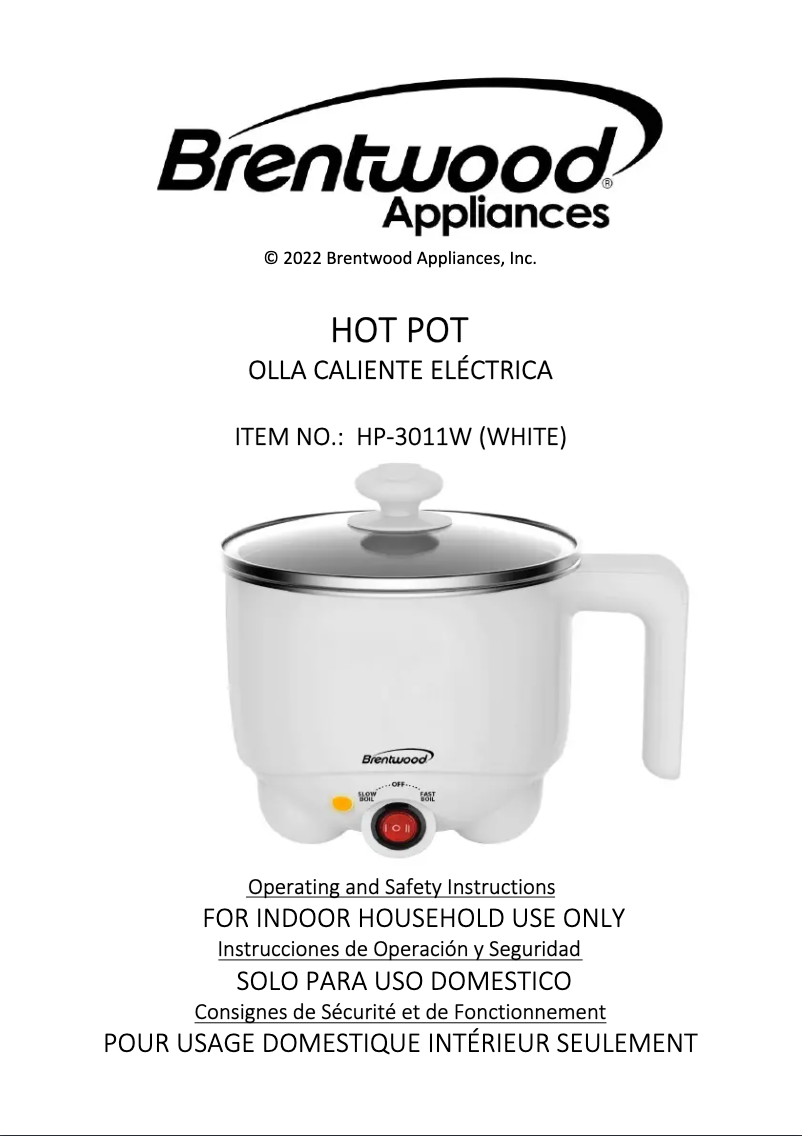 Página 1 del manual Manual de usuario Brentwood HP-3011W