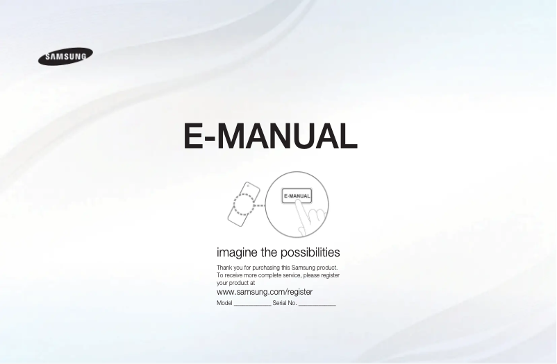 Page 1 de la notice Manuel utilisateur Samsung UA32D4000NR