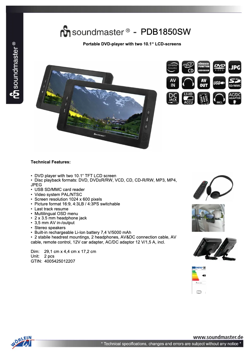 Imagen de la primera página del manual del dispositivo PDB1850