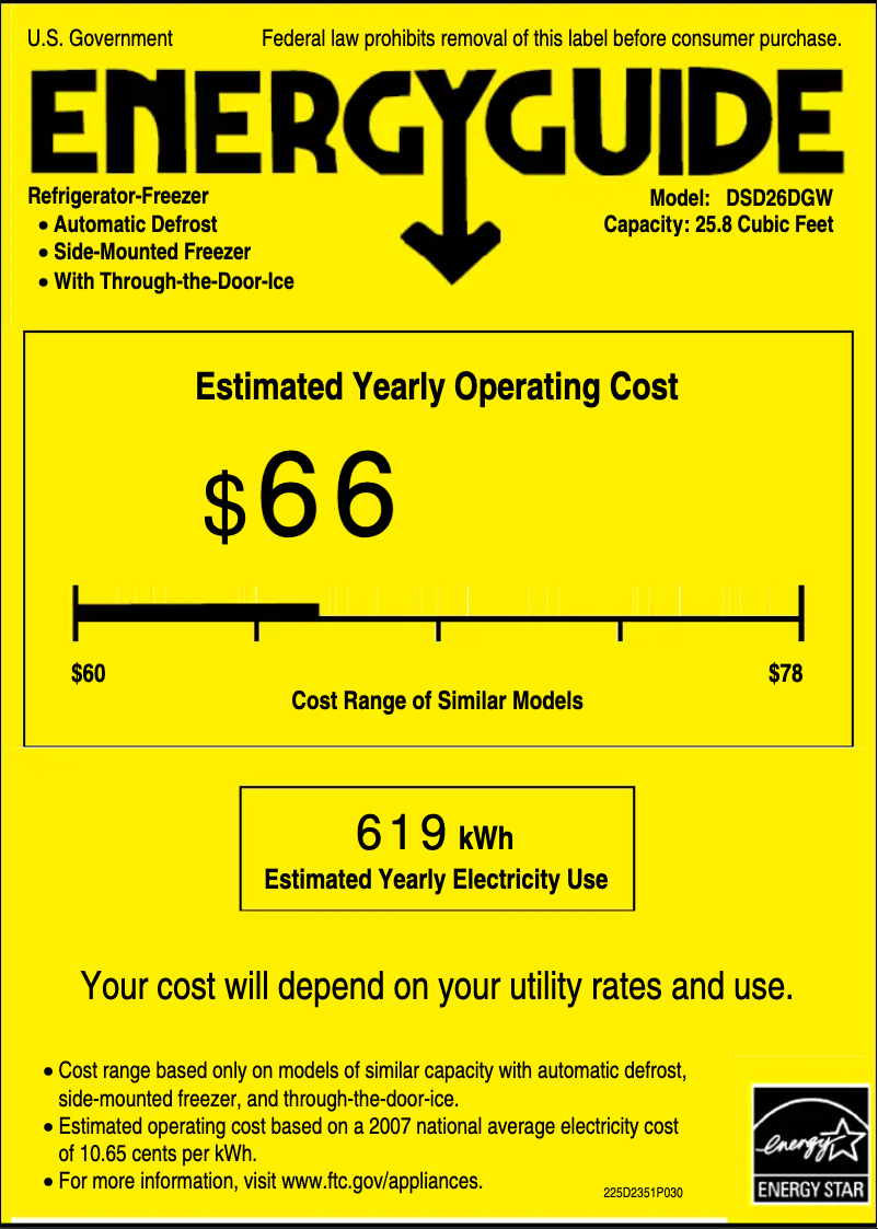 First page image of the manual for Adora DSD26DGWBG