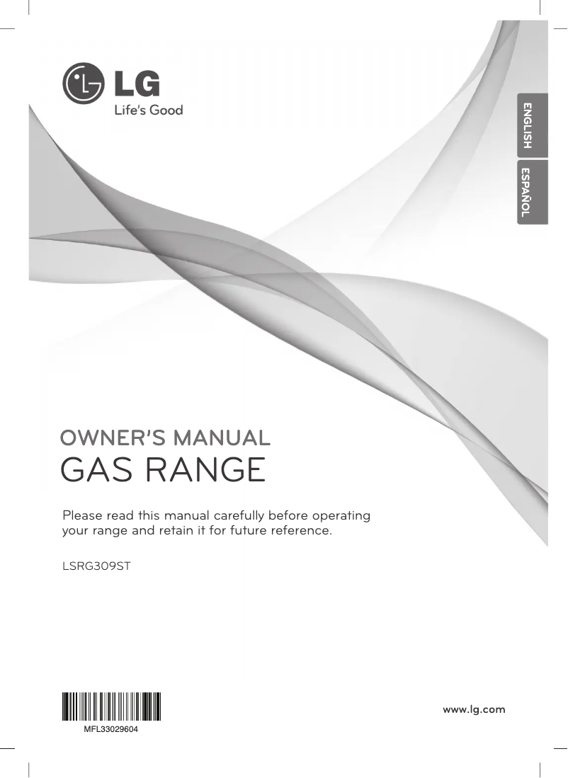 Imagen de la primera página del manual del dispositivo Studio LSRG309ST