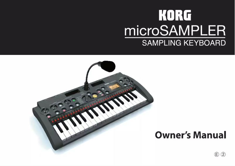 Page 1 de la notice Manuel utilisateur Korg microSAMPLER