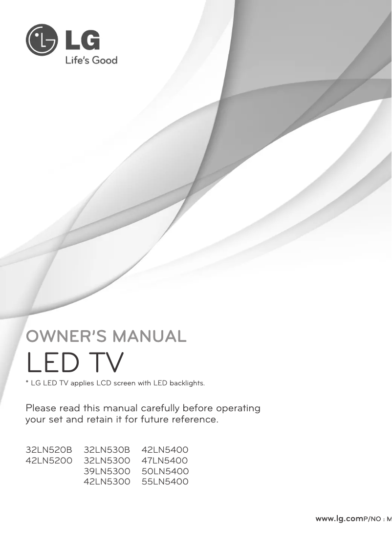 Página 1 del manual Manual de usuario LG 32LN5300