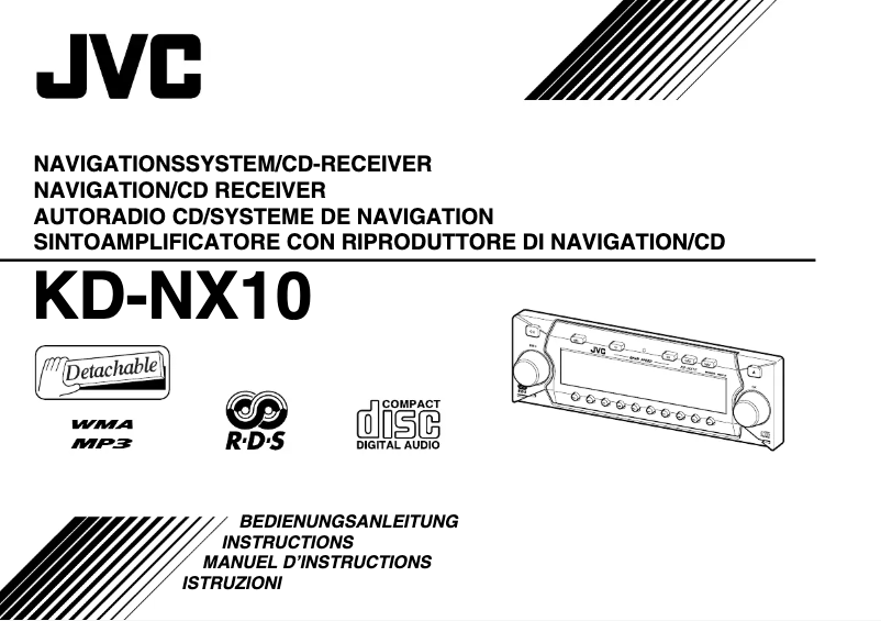 Image de la première page du manuel de l'appareil KD-NX10