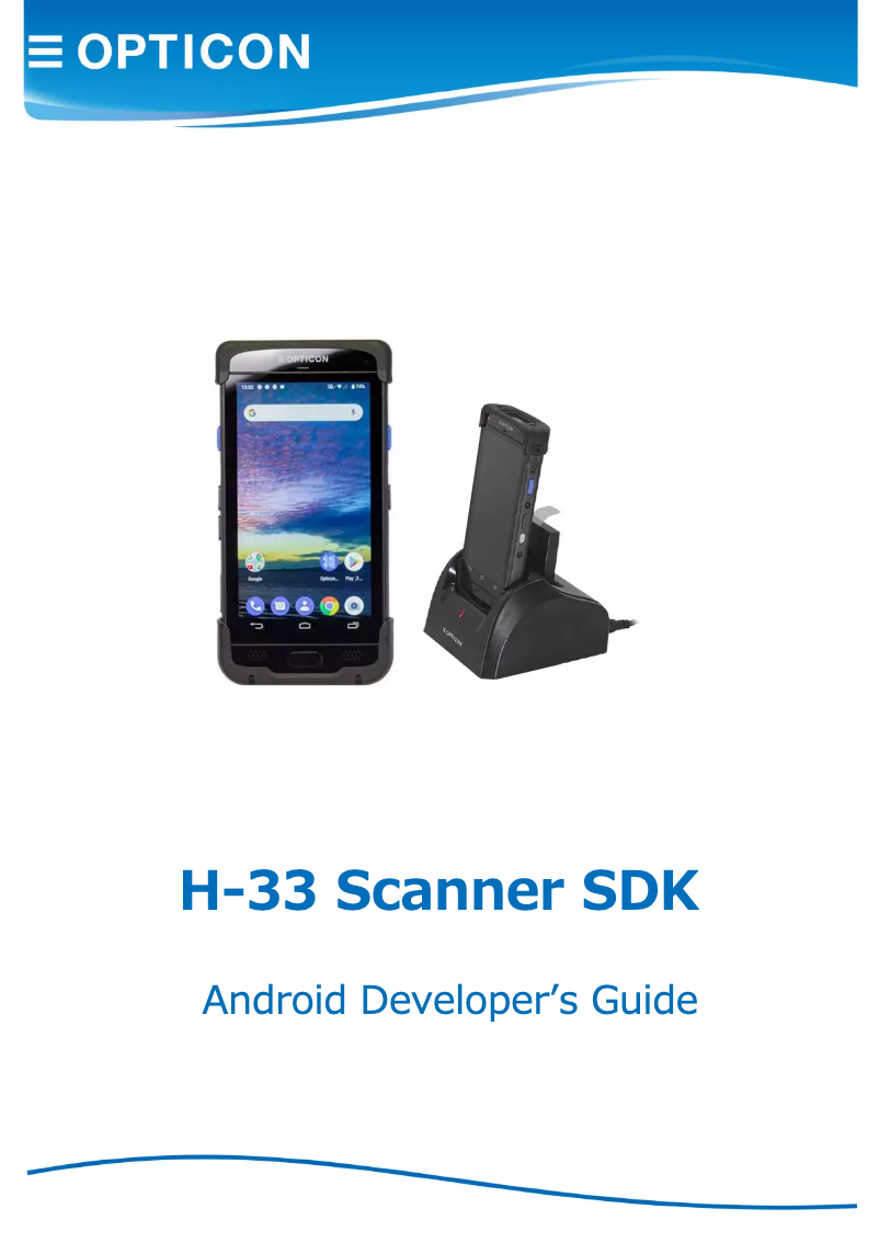 Page n°1 - Manuel utilisateur Opticon H-33