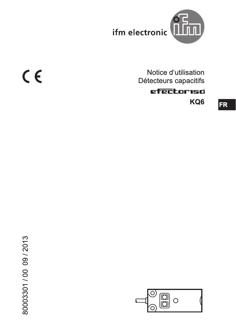 Page n°1 - Manuel utilisateur IFM KQ6004