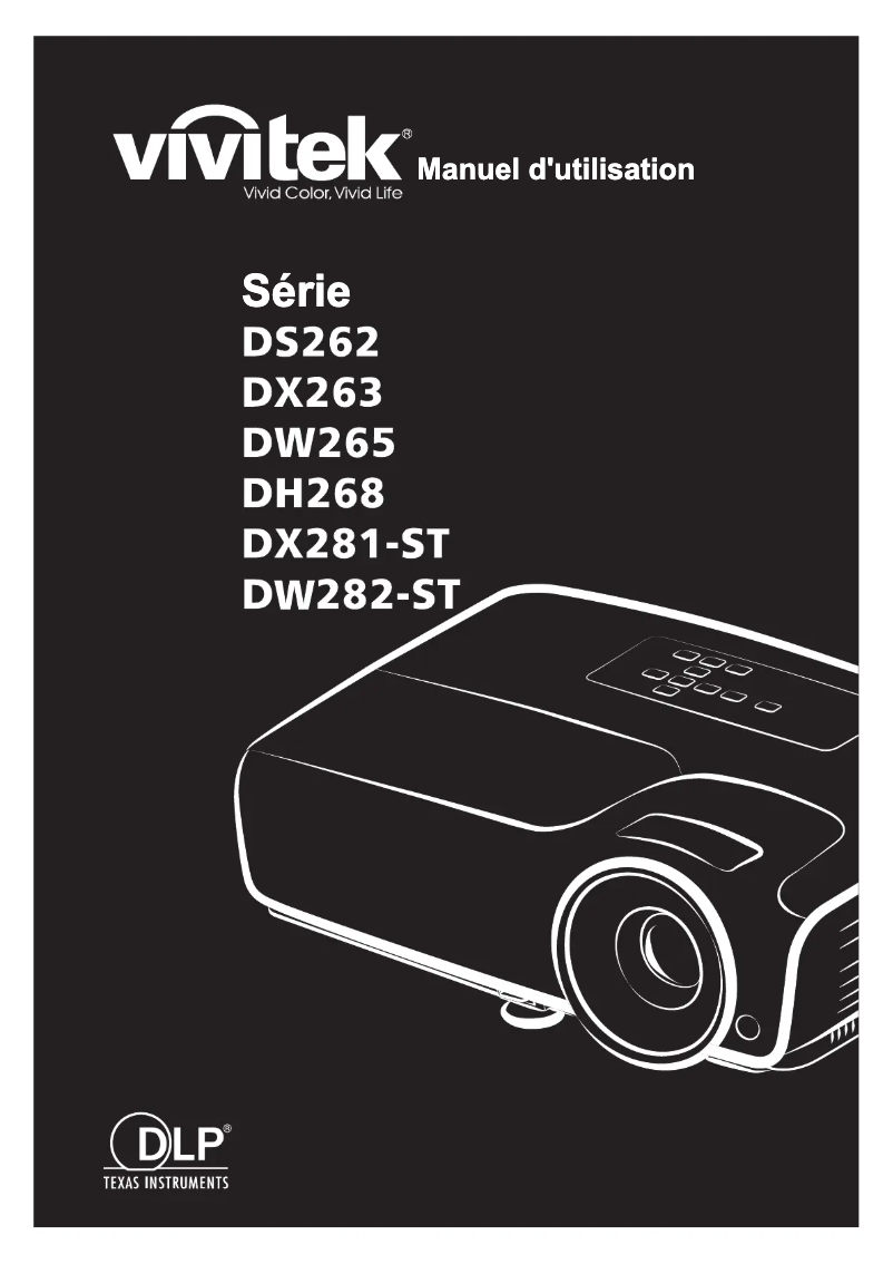 Page 1 de la notice Manuel utilisateur Vivitek DH268