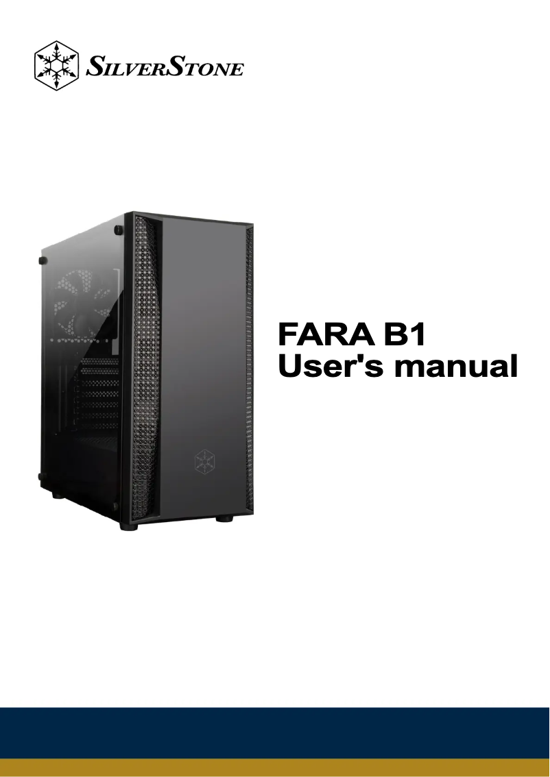 Page n°1 - Manuel utilisateur Silverstone FARA B1