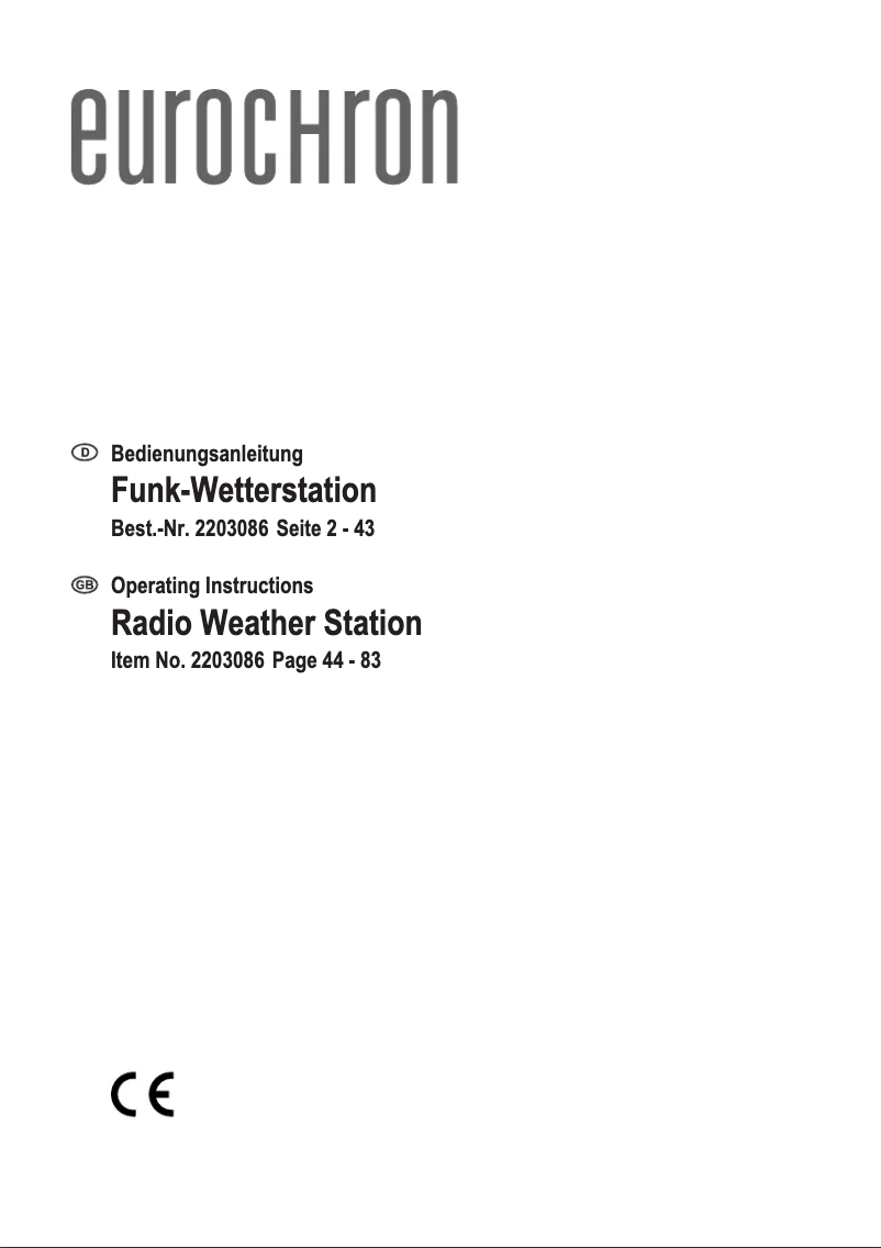 Página 1 del manual Manual de usuario Eurochron EC-4406172