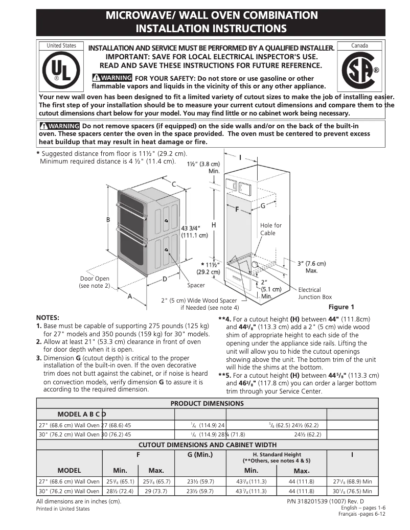 Image de la première page du manuel de l'appareil EW27MC65JW
