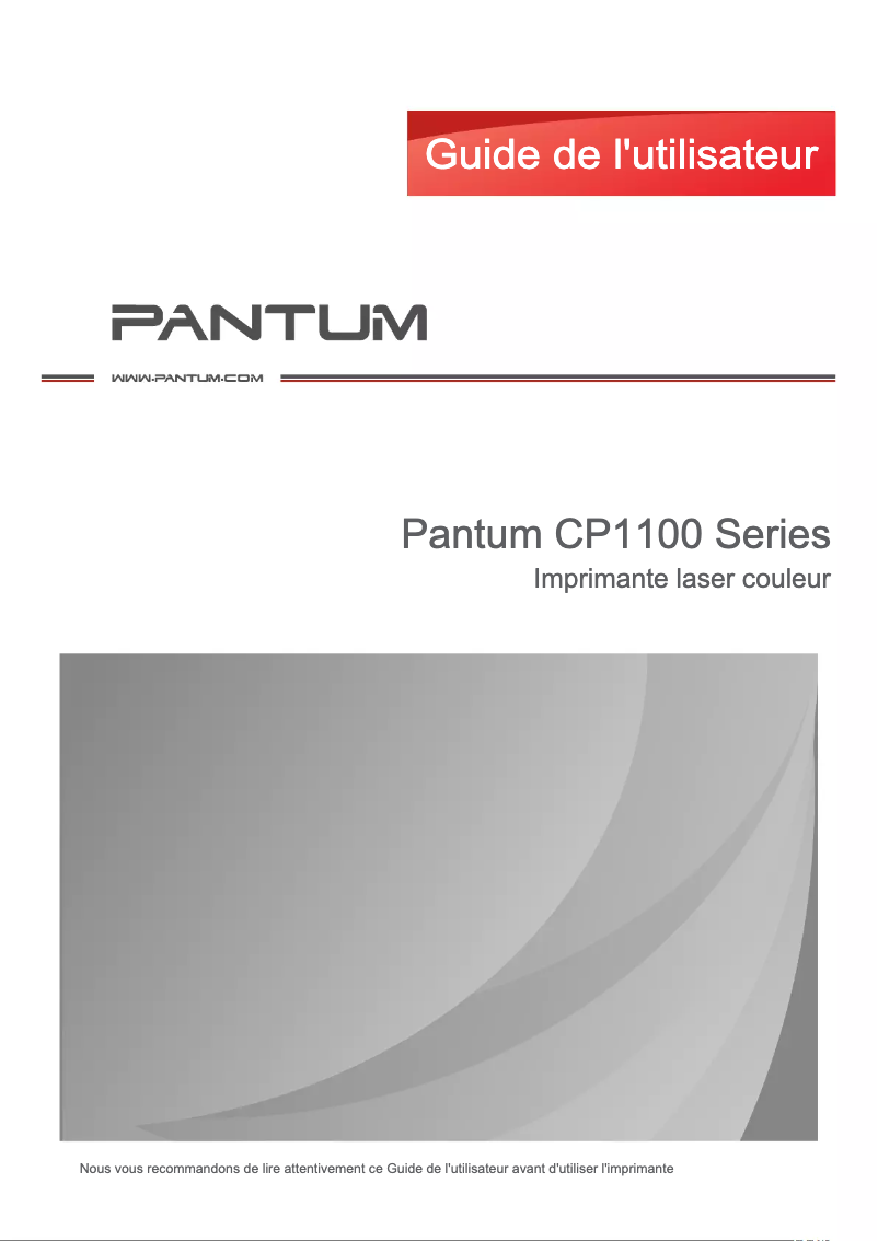 Page n°1 - Manuel utilisateur Pantum CP1100