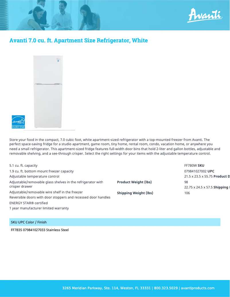 Image de la première page du manuel de l'appareil FF7B0W