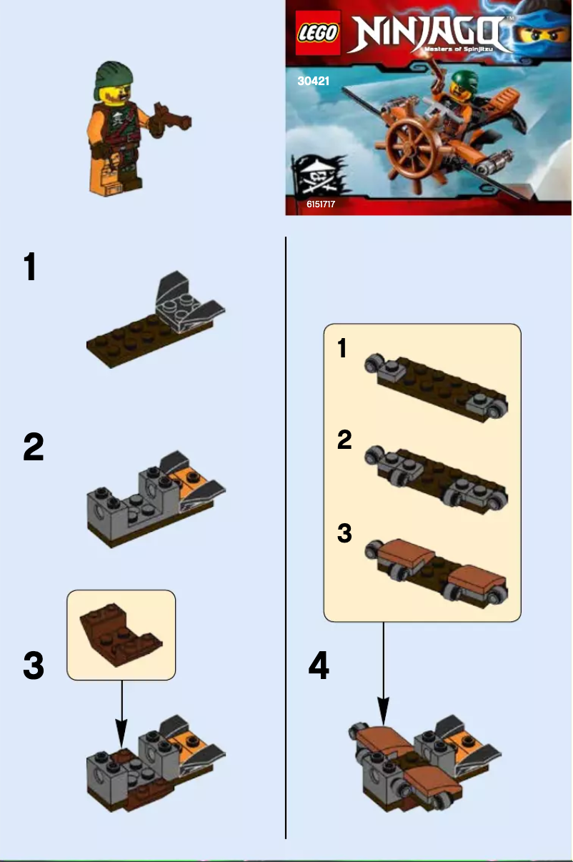 Image de la première page du manuel de l'appareil Ninjago 30421