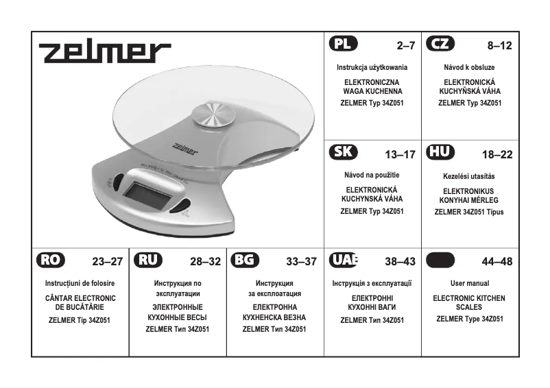 Image de la première page du manuel de l'appareil 34Z051