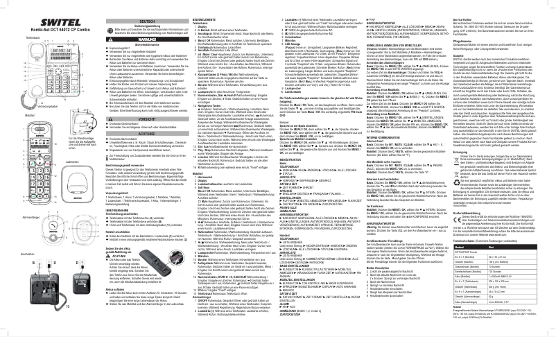 Image de la première page du manuel de l'appareil DCT 64072 CP Combo