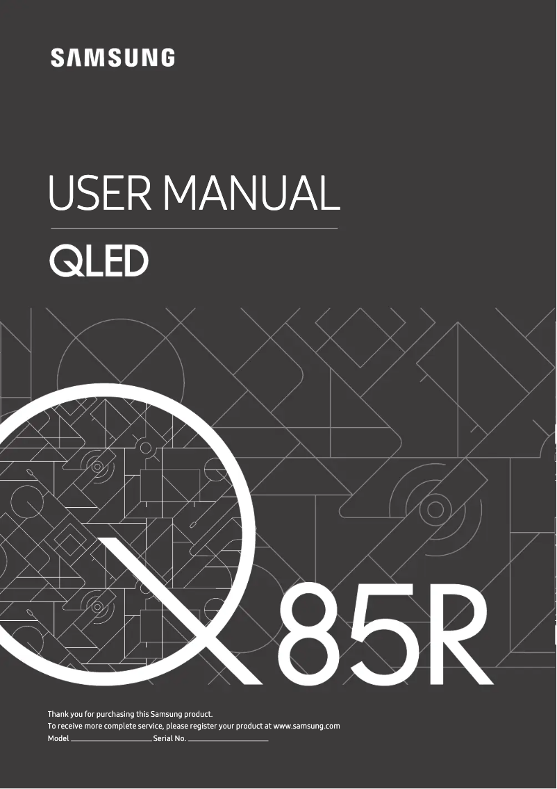 Página 1 del manual Manual de usuario Samsung GQ75Q85RGTXZG