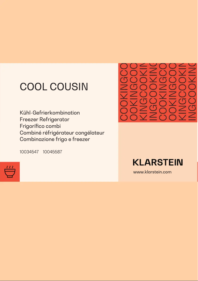 Image de la première page du manuel de l'appareil Cool Cousin