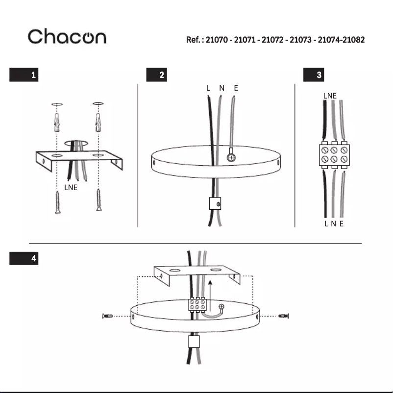 Page 1 de la notice Manuel utilisateur Chacon 21082
