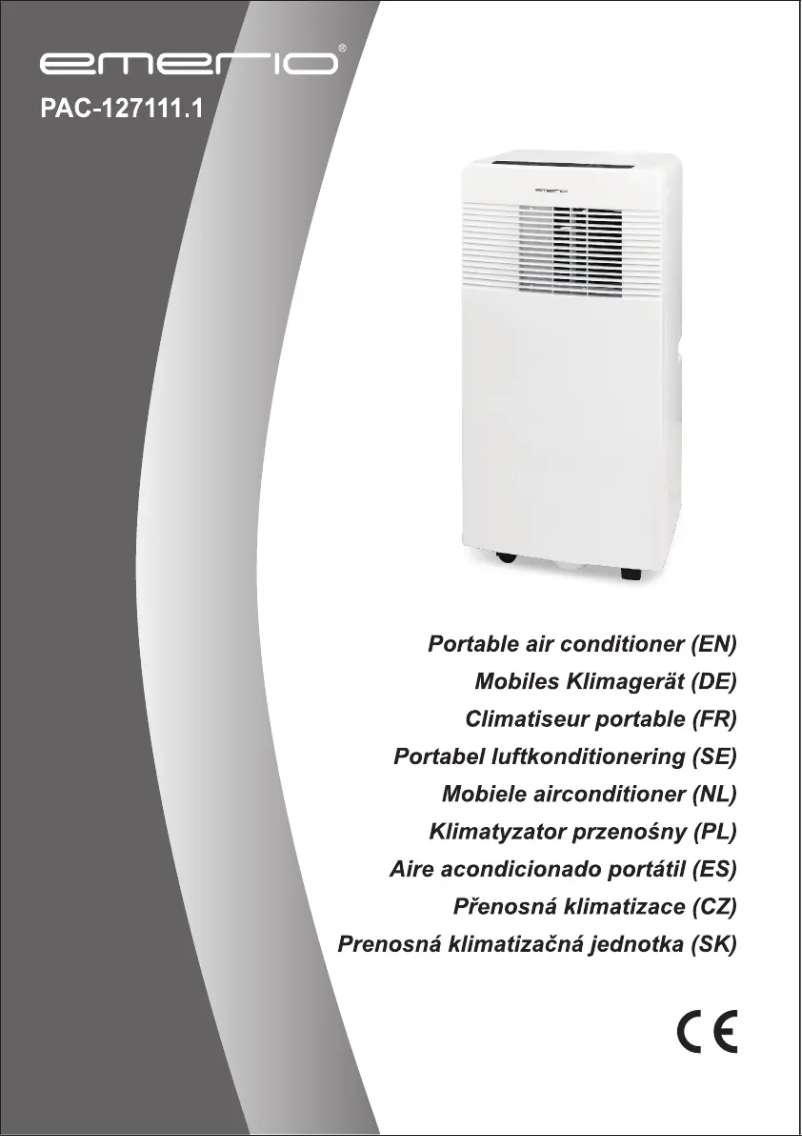 Image de la première page du manuel de l'appareil PAC-127111.1