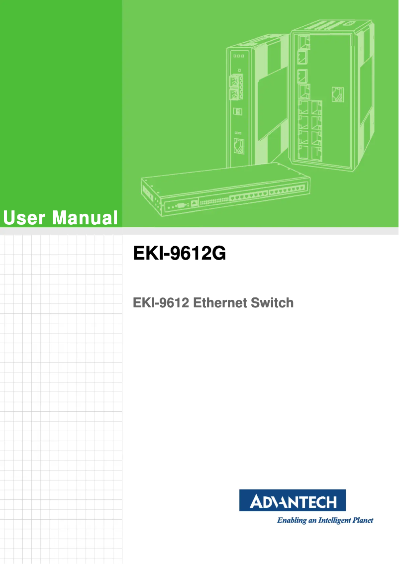 Image de la première page du manuel de l'appareil EKI-9612G-4FI-AE