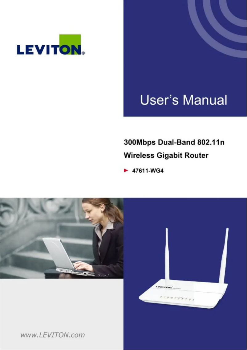 Page n°1 - Manuel utilisateur Leviton 47611-WG4