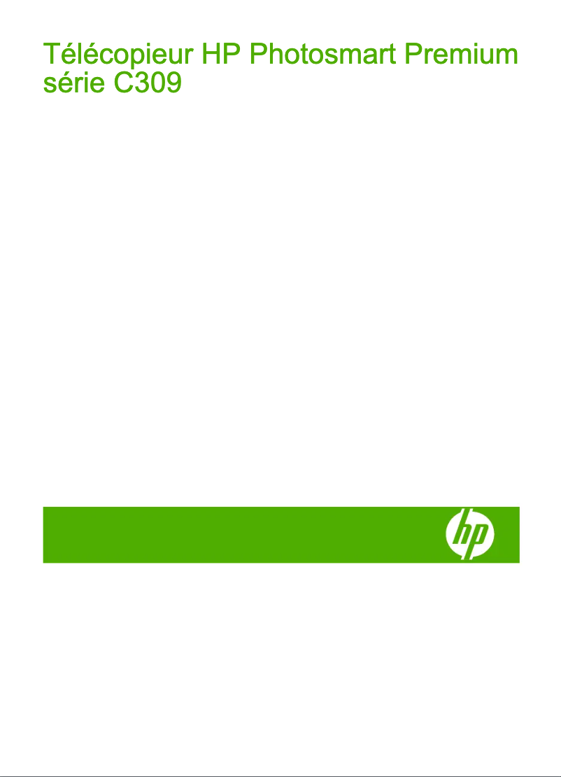 Page n°1 - Manuel utilisateur HP Photosmart Premium Fax C309