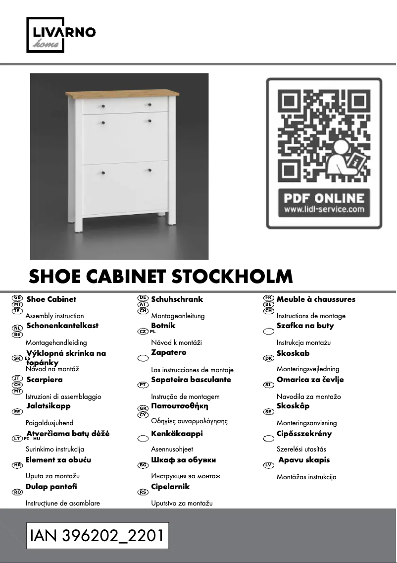 Image de la première page du manuel de l'appareil IAN 396202