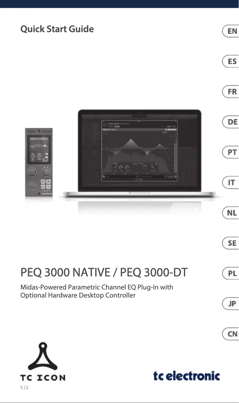 Page n°1 - Guide de démarrage rapide TC Electronic PEQ 3000-DT