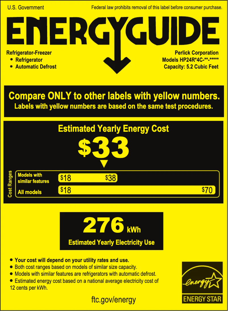 Page 1 de la notice Mode d'emploi Perlick HP24RO-4-2L