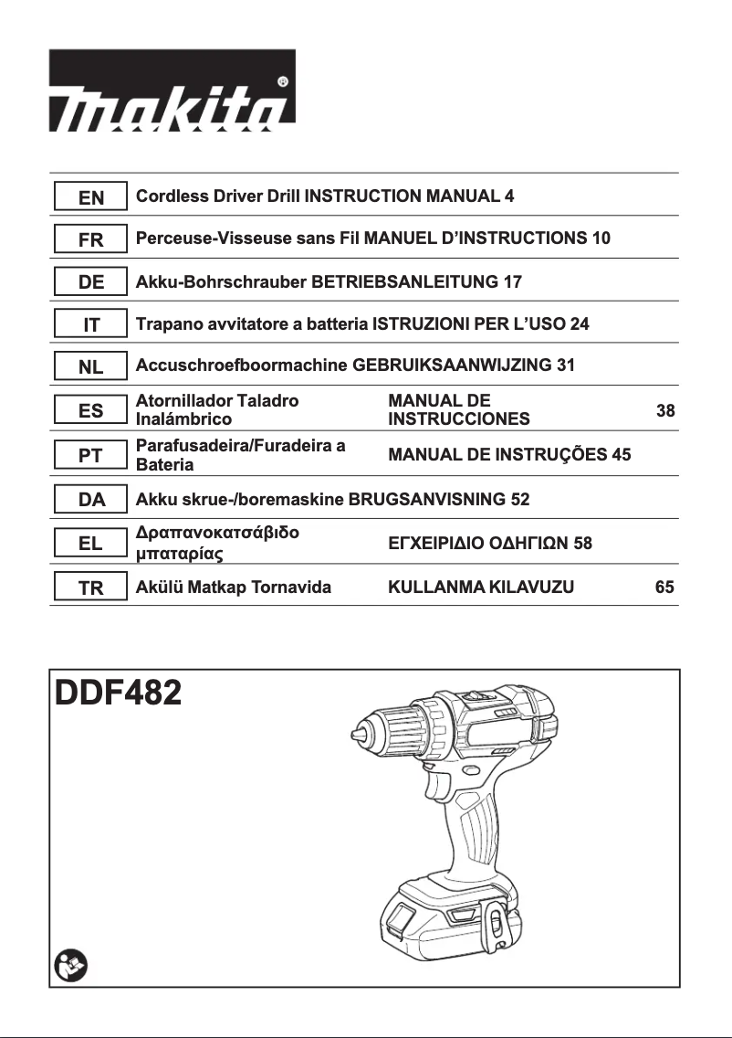Page n°1 - Manuel utilisateur Makita DLX2339J