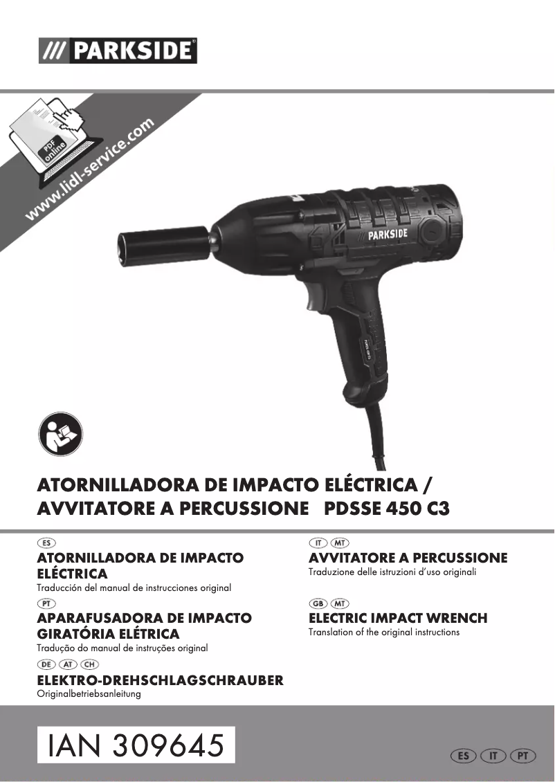 Image de la première page du manuel de l'appareil PDSSE 450 C3