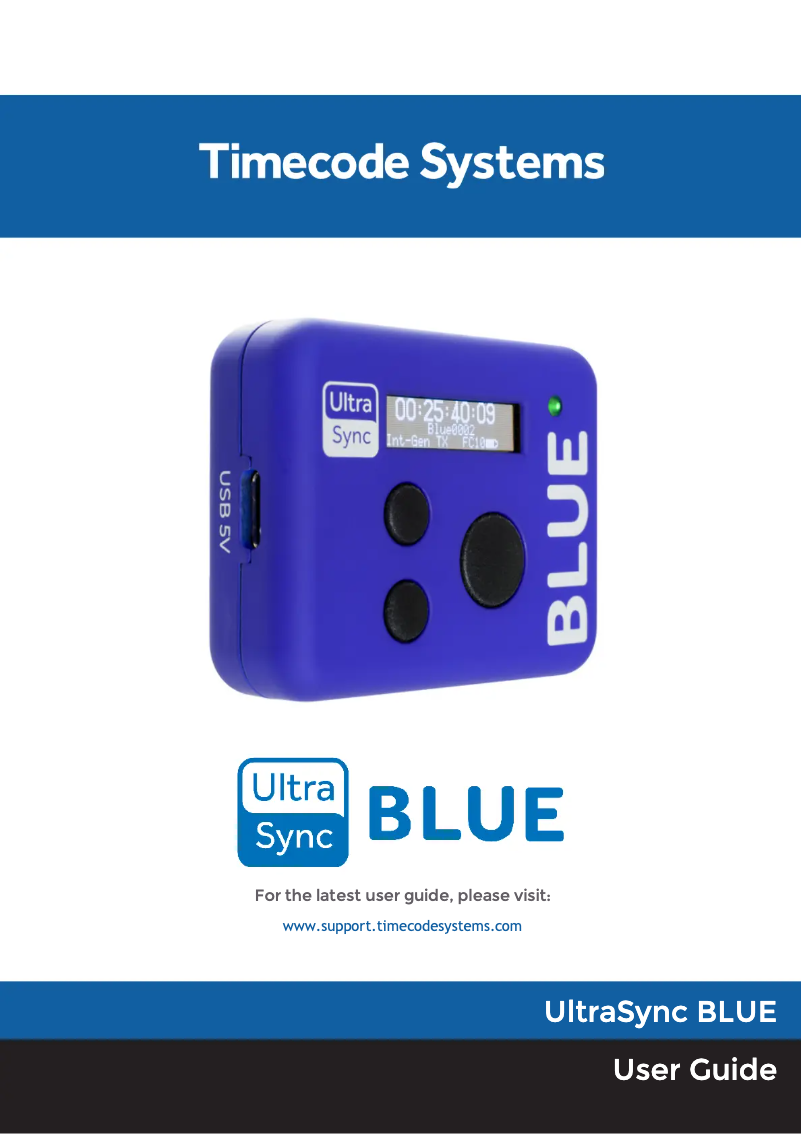 Page 1 de la notice Manuel utilisateur Atomos UltraSyncBlue