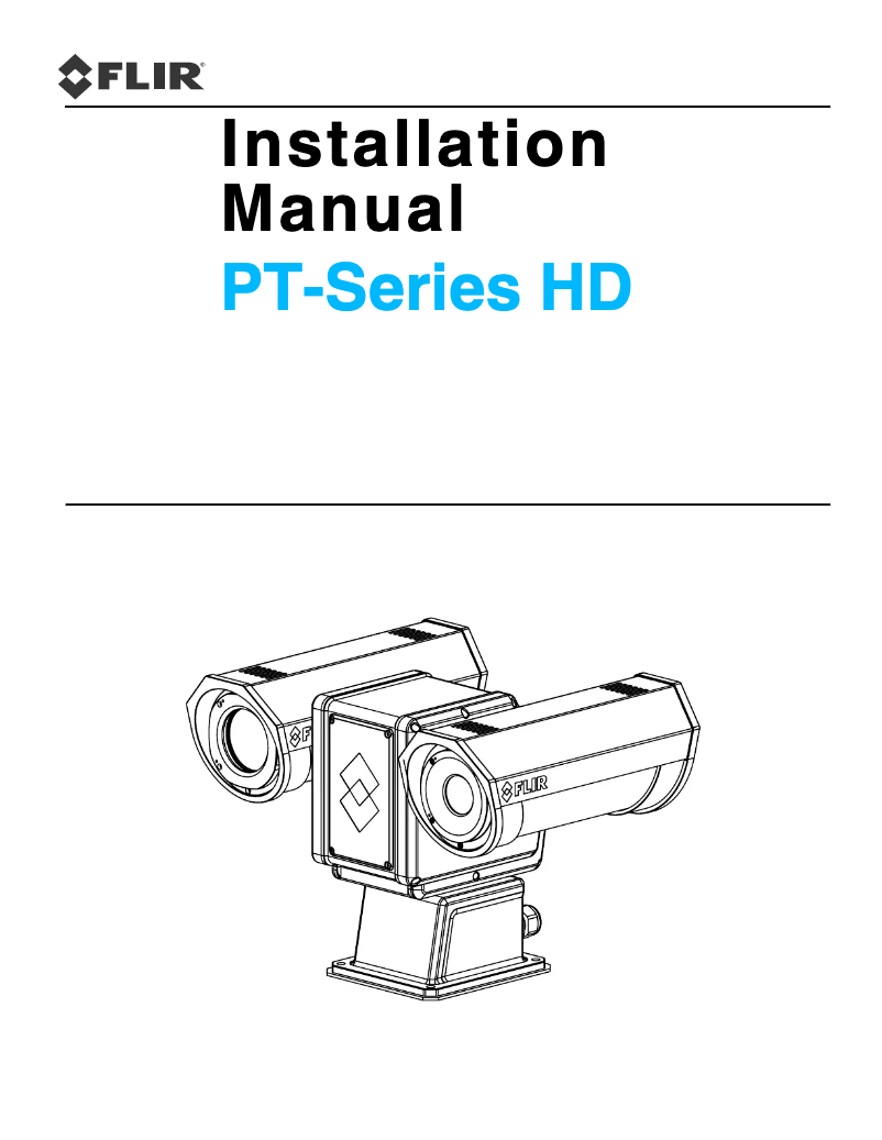 Page 1 de la notice Manuel utilisateur FLIR PT-644 HD