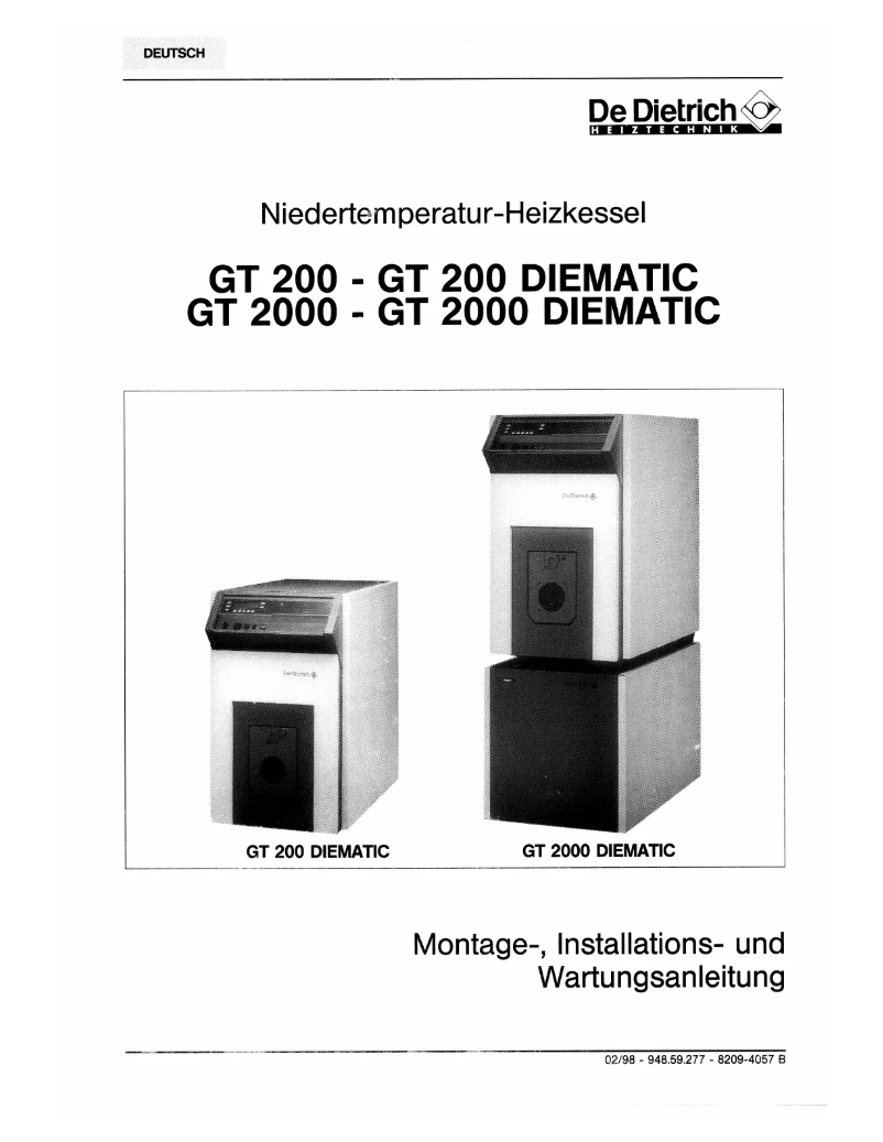 Image de la première page du manuel de l'appareil GT200