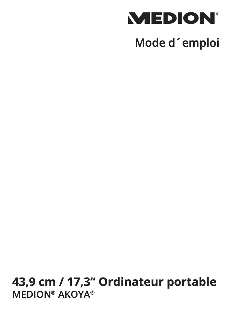 Image de la première page du manuel de l'appareil Erazer P7643 MD 99494