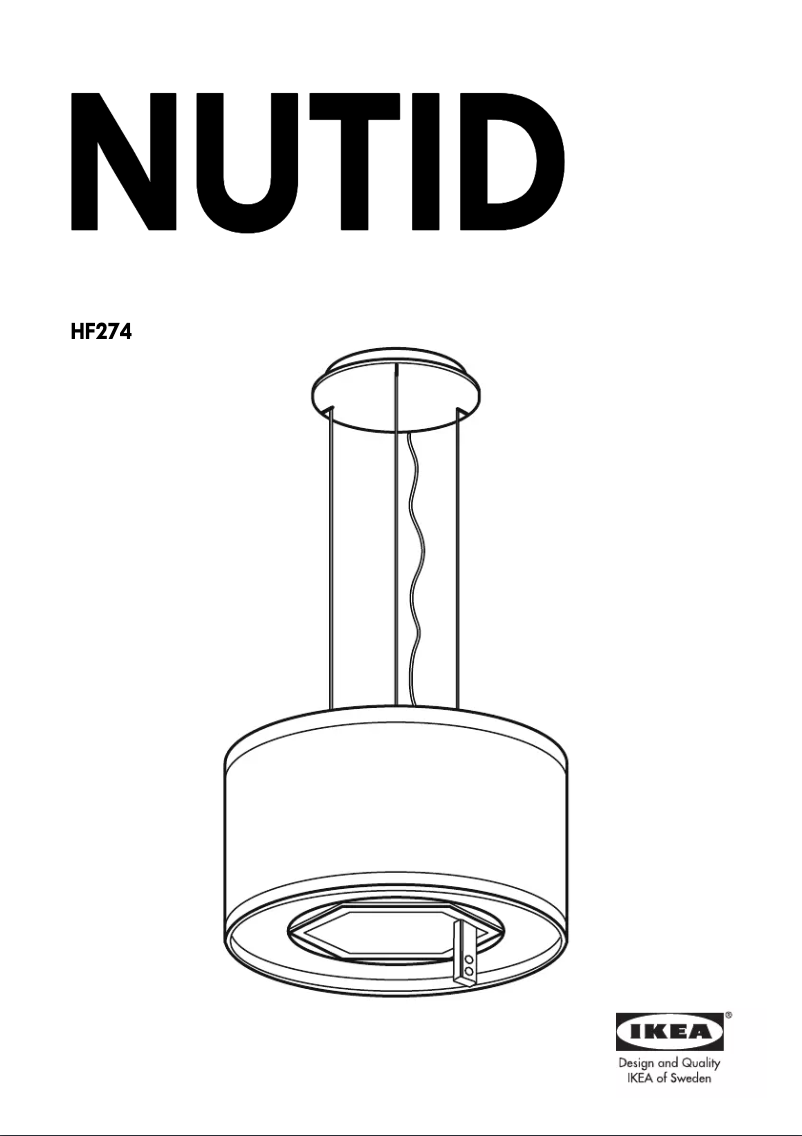 Page 1 de la notice Manuel utilisateur Ikea NUTID HF274