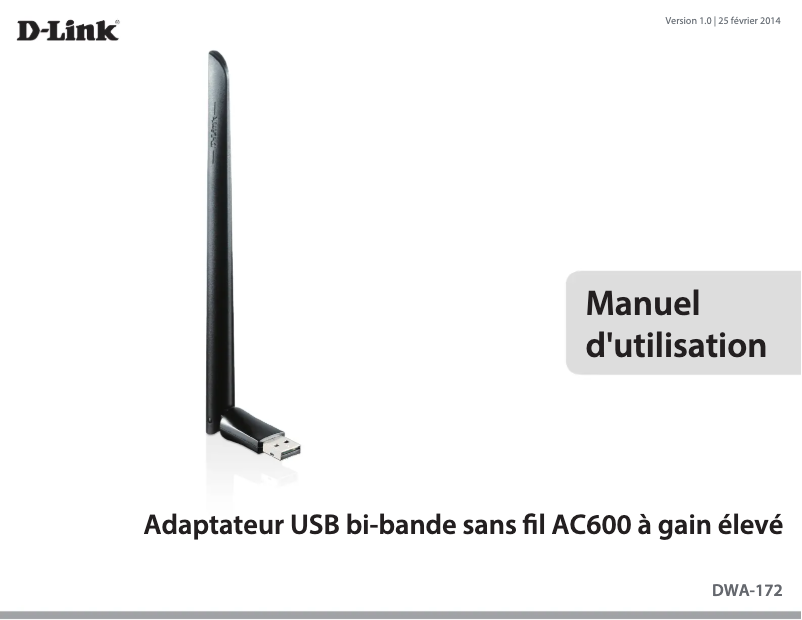 Page n°1 - Manuel utilisateur D-Link DWA-172