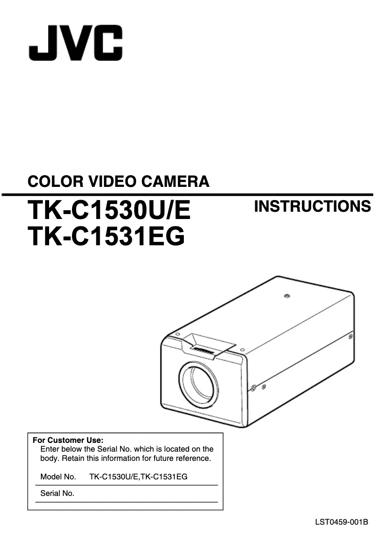 Image de la première page du manuel de l'appareil TK-C1530E
